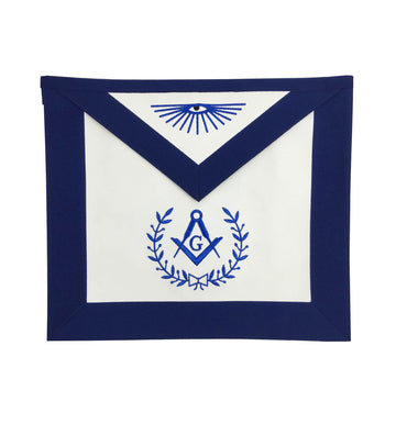 Masonic Blue Lodge Master Mason Apron Machine Embroidery Navy - kitchcutlery
 - 1